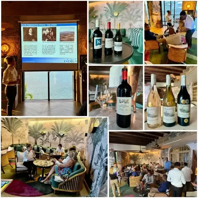 Wine tasting at Mango House in Kokoye bar
