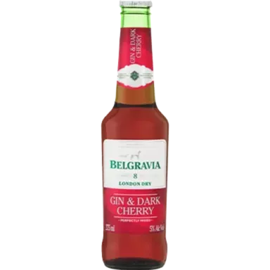 Belgravia Gin & Dark Cherry - Glass Bottle 6 Pack