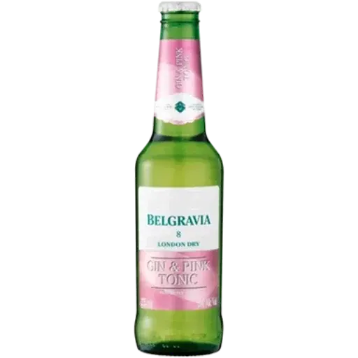 Belgravia Gin & Pink Tonic - Glass Bottle 6 Pack