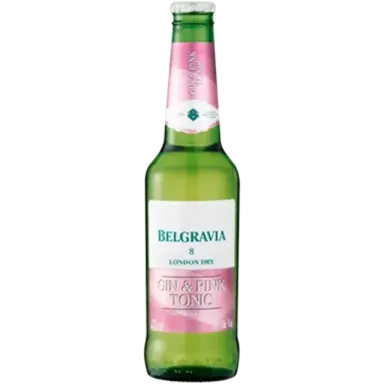 Belgravia Gin & Pink Tonic - Glass Bottle 6 Pack
