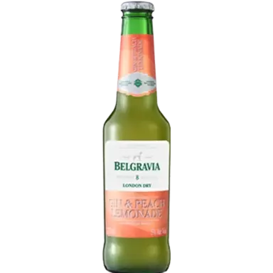 Belgravia Gin & Peach Lemonade - Glass Bottle 6 Pack