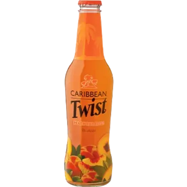 Caribbean Twist Peach Paradise -Glass Bottle 6 Pack