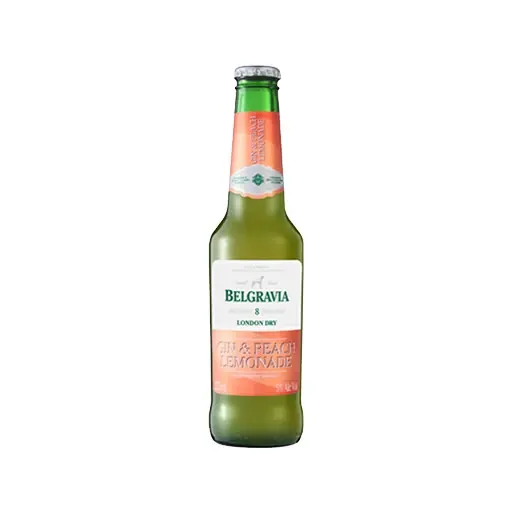 Belgravia Gin & Peach Lemonade - Glass Bottle 6 Pack