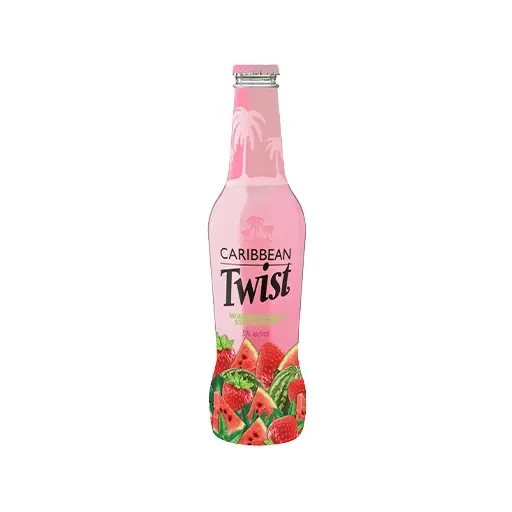 Caribbean Twist Watermelon & Strawberry - Glass Bottle 6 Pack