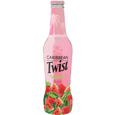 Caribbean Twist Watermelon & Strawberry - Glass Bottle 6 Pack
