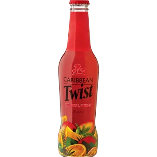 Caribbean Twist Tropical Punch - Glass Bottle 6 Pack
