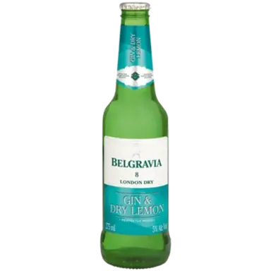 Belgravia Gin & Dry Lemon - Glass Bottle 6 Pack