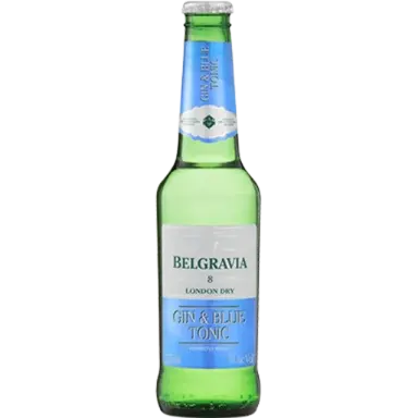 Belgravia Gin & Blue Tonic - Glass Bottle 6 Pack